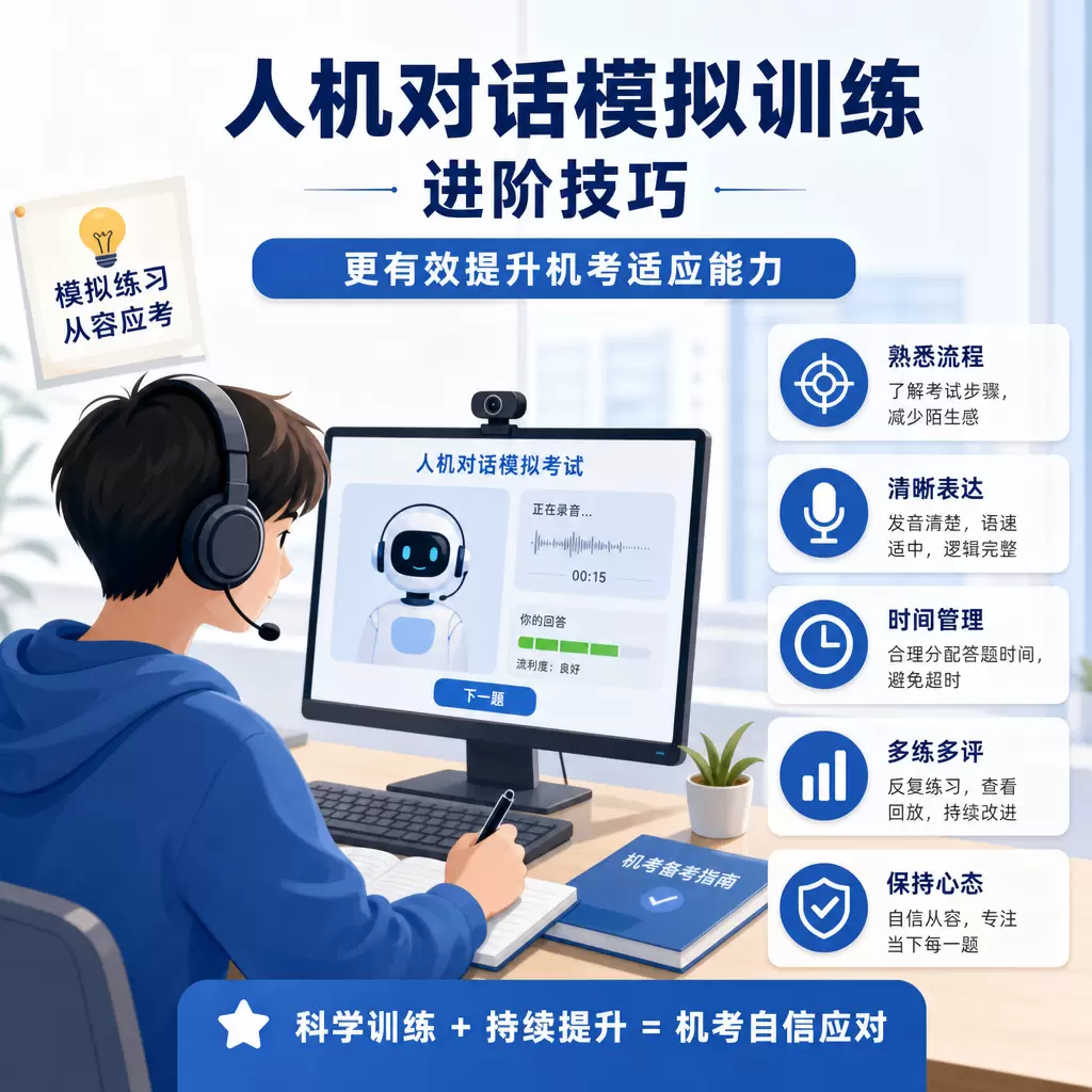 如何在青山提前适应机考?人机对话模拟训练指南