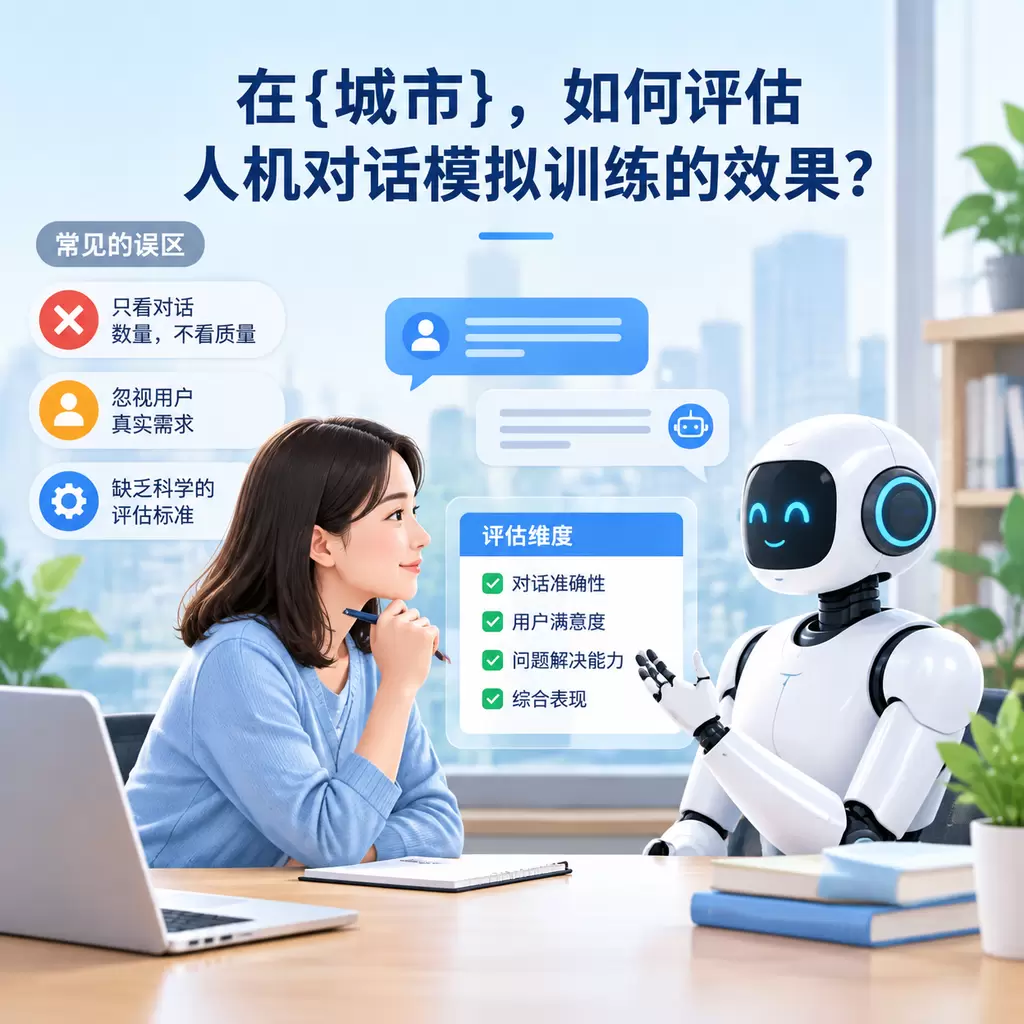 在青山,如何评估人机对话模拟训练的效果?