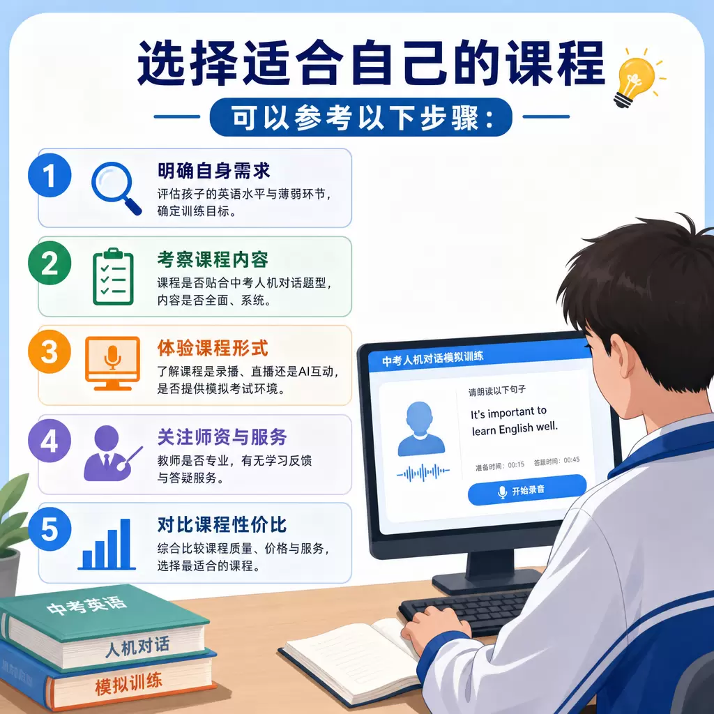 如何在青山选择合适的中考人机对话模拟训练课程
