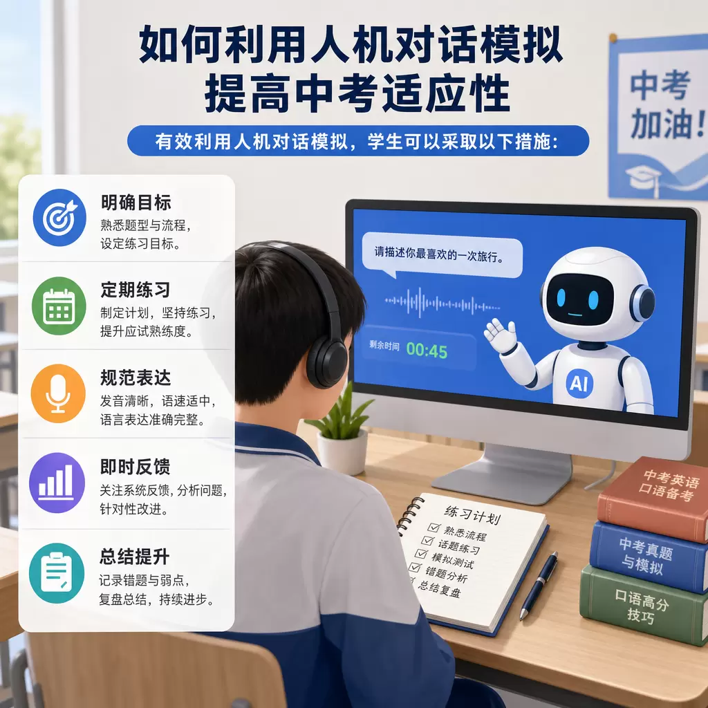 如何在青山利用人机对话模拟提高中考适应性