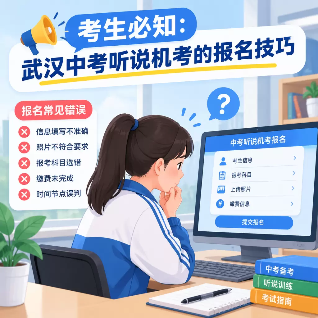 青山考生必知：武汉中考听说机考的报名技巧