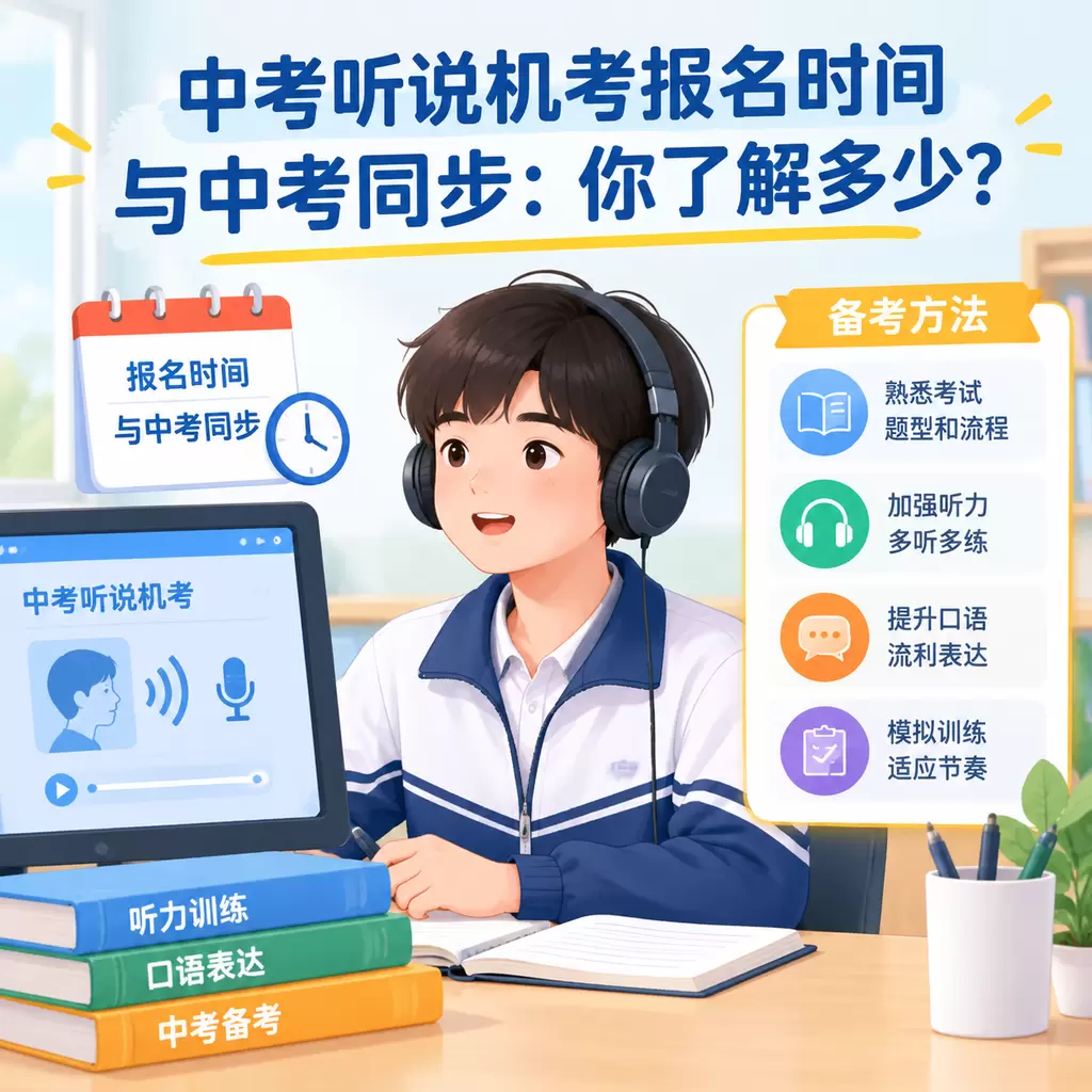 中考听说机考报名时间与中考同步：你了解多少？