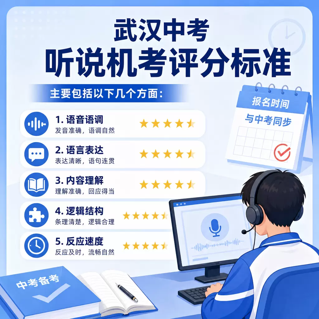 武汉中考听说机考报名时间与中考同步的实用技巧